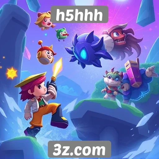 Foco em jogos mobile no site h5hhh